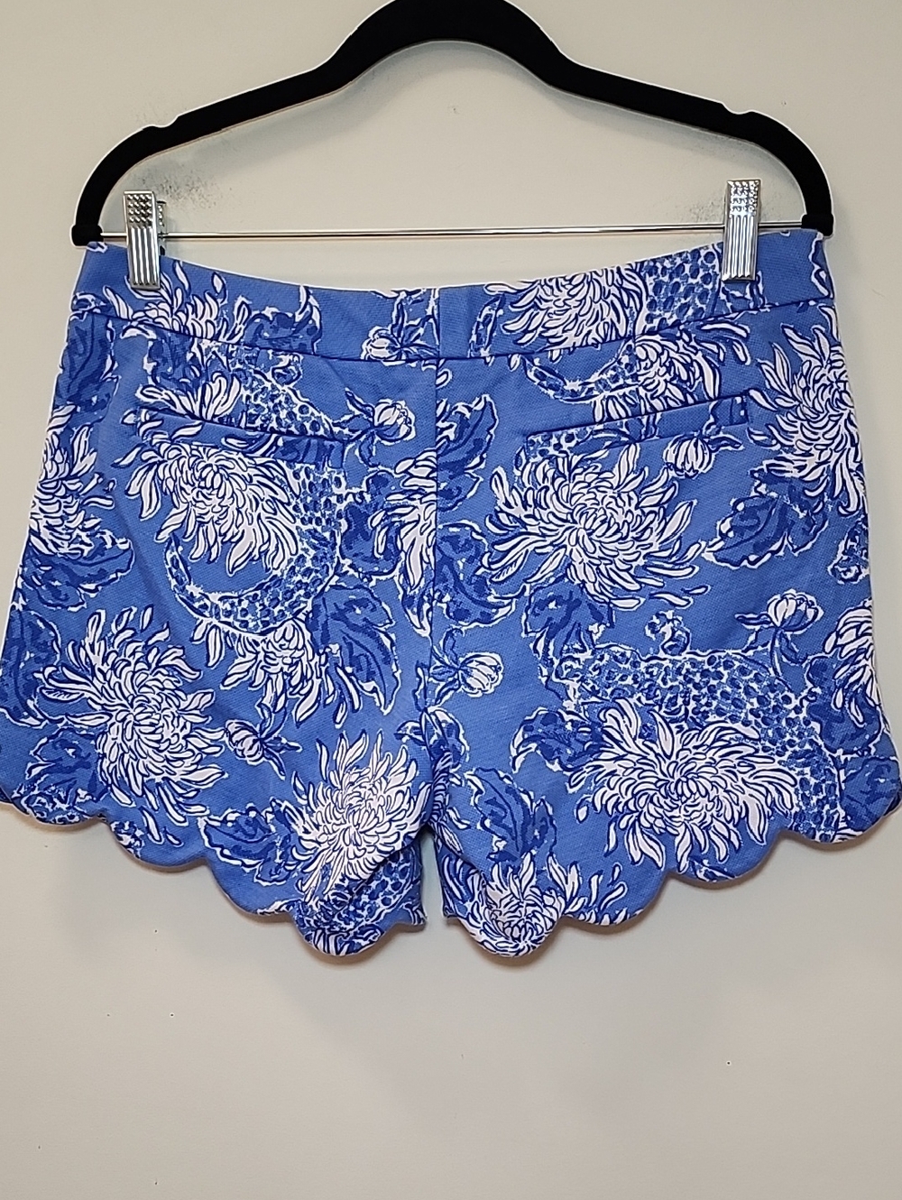 Lilly Pulitzer Buttercup Knit Short Boca Blue Croc It And Lock It Size 6 - Picture 11 of 16